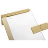 Rea HUGO GOLD BRUSH sprchový kút 100 x 80 x 200,5 cm sklo číre K8413-K6612