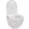 Rea CARLOS DUROPLAST/FLAT/ZM AIAX SHINY WC misa závesná RimFree 49,5 x 37 cm so sedátkom C6385