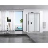 Rea RAPID SLIDE BLACK sprchový kút 150 x 100 x 195 cm sklo číre K6405-K6423