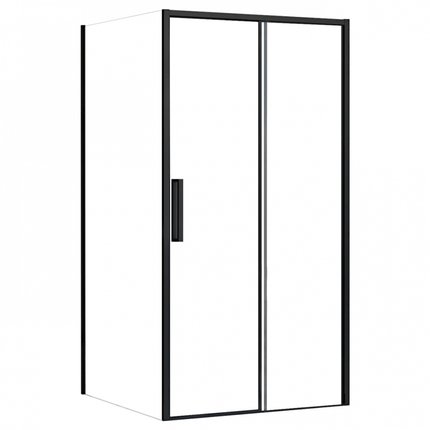 Rea RAPID SLIDE BLACK sprchový kút 150 x 80 x 195 cm sklo číre K6405-K6421